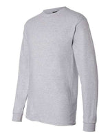 Hanes 5186 Adult Long-Sleeve Beefy-T #color_LIGHT STEEL