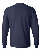 Hanes 5186 Adult Long-Sleeve Beefy-T #color_NAVY