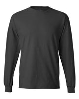 Hanes 5186 Adult Long-Sleeve Beefy-T #color_SMOKE GRAY