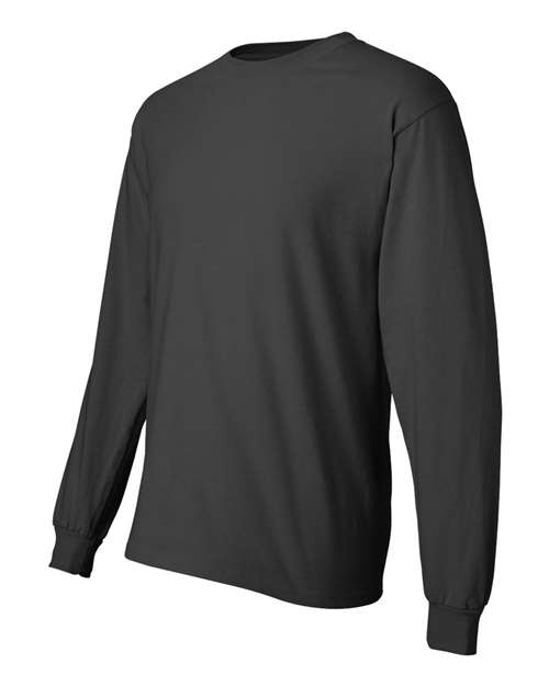 Hanes 5186 Adult Long-Sleeve Beefy-T #color_SMOKE GRAY