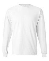Hanes 5186 Adult Long-Sleeve Beefy-T #color_WHITE