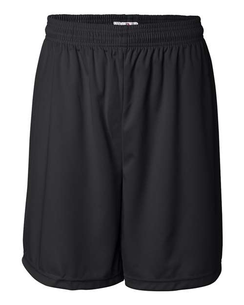 "Badger 4107 B-Core 7" Shorts #color_Black"