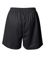 ""Badger 7216 Women's Pro Mesh 5" Shorts with Solid Liner" #color_Black"