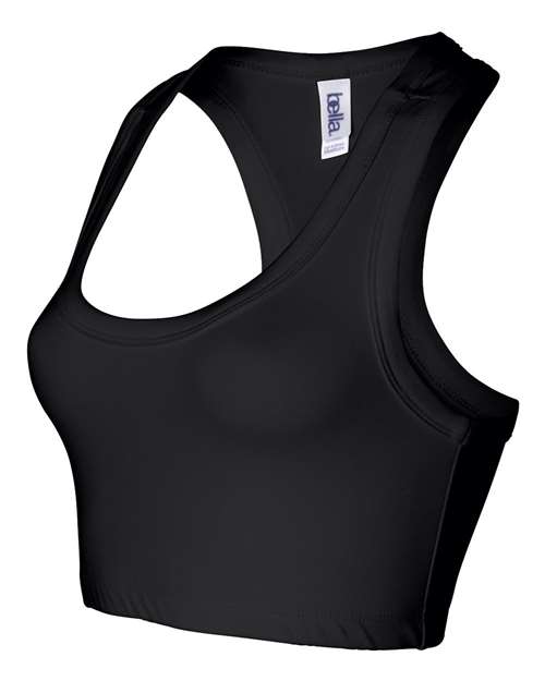 Bella + Canvas 970 Ladies' Nylon/Spandex Sports Bra #color_BLACK
