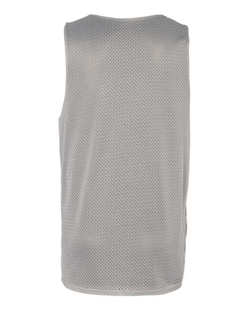 Badger 8529 Pro Mesh Reversible Tank Top #color_Silver/ Black