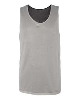 Badger 8529 Pro Mesh Reversible Tank Top #color_Silver/ Black