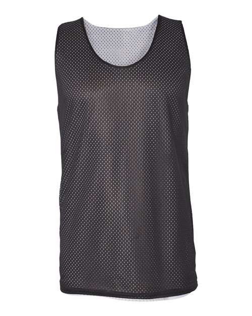 Badger 8529 Pro Mesh Reversible Tank Top #color_Black/ White