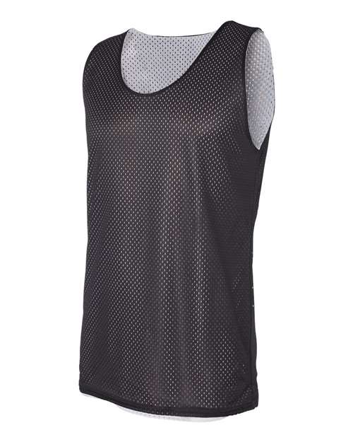 Badger 8529 Pro Mesh Reversible Tank Top #color_Black/ White