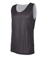 Badger 8529 Pro Mesh Reversible Tank Top #color_Black/ White