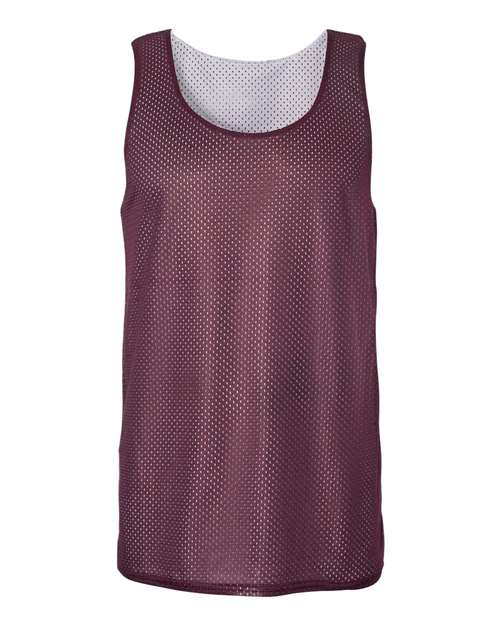 Badger 8529 Pro Mesh Reversible Tank Top #color_Maroon/ White