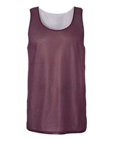 Badger 8529 Pro Mesh Reversible Tank Top #color_Maroon/ White