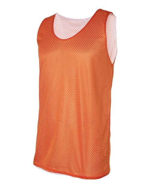 Badger 8529 Pro Mesh Reversible Tank Top #color_Burnt Orange White