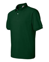 Hanes 054 Adult 50/50 EcoSmart Jersey Knit Polo #color_DEEP FOREST