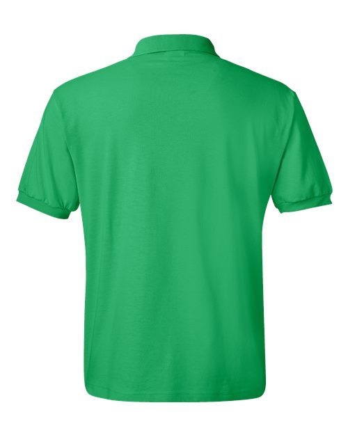 Hanes 054 Adult 50/50 EcoSmart Jersey Knit Polo #color_KELLY GREEN