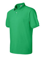 Hanes 054 Adult 50/50 EcoSmart Jersey Knit Polo #color_KELLY GREEN