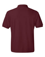 Hanes 054 Adult 50/50 EcoSmart Jersey Knit Polo #color_MAROON
