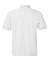 Hanes 054 Adult 50/50 EcoSmart Jersey Knit Polo #color_WHITE