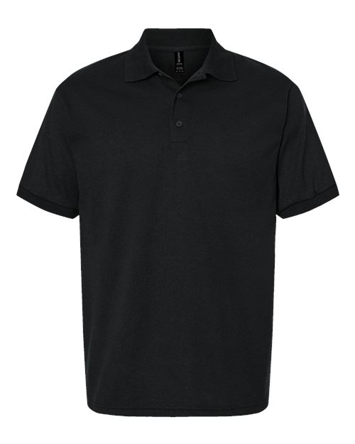 Gildan G880 Adult 50/50 Jersey Polo #color_BLACK