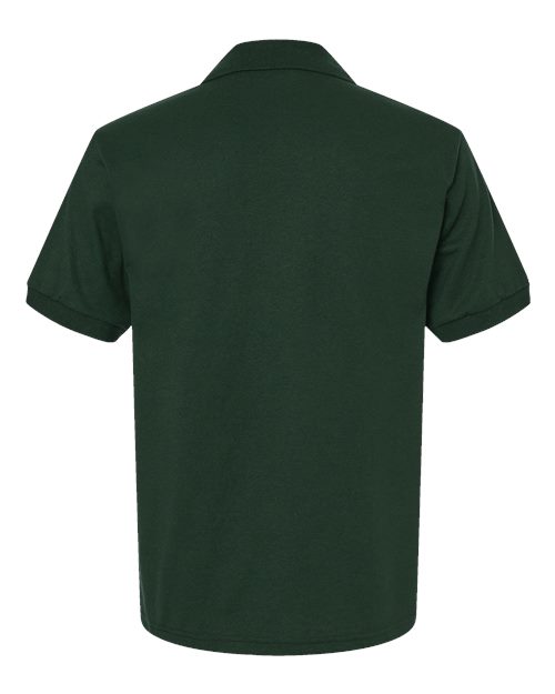 Gildan G880 Adult 50/50 Jersey Polo #color_FOREST GREEN