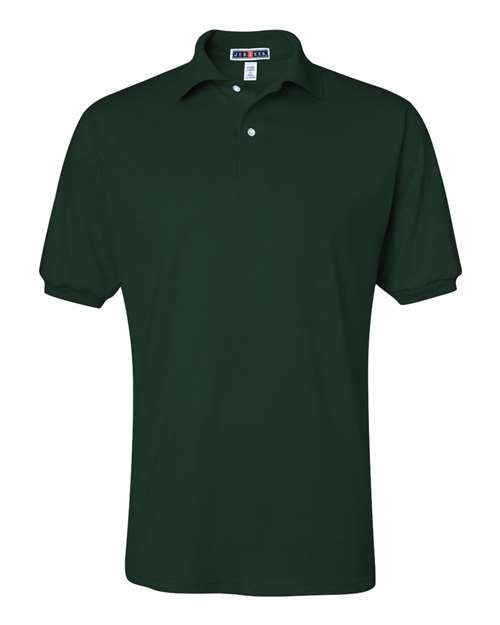 Jerzees 437 Adult SpotShield Jersey Polo #color_FOREST GREEN
