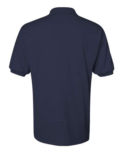Jerzees 437 Adult SpotShield Jersey Polo #color_J NAVY