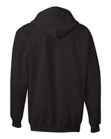 Hanes F280 Adult Ultimate Cotton 90/10 Full-Zip Hooded Sweatshirt #color_BLACK