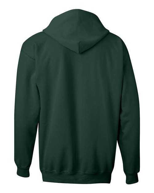 Hanes F280 Adult Ultimate Cotton 90/10 Full-Zip Hooded Sweatshirt #color_DEEP FOREST