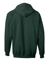 Hanes F280 Adult Ultimate Cotton 90/10 Full-Zip Hooded Sweatshirt #color_DEEP FOREST