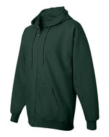 Hanes F280 Adult Ultimate Cotton 90/10 Full-Zip Hooded Sweatshirt #color_DEEP FOREST