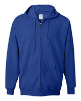 Hanes F280 Adult Ultimate Cotton 90/10 Full-Zip Hooded Sweatshirt #color_DEEP ROYAL
