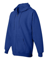 Hanes F280 Adult Ultimate Cotton 90/10 Full-Zip Hooded Sweatshirt #color_DEEP ROYAL