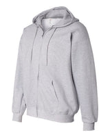 Hanes F280 Adult Ultimate Cotton 90/10 Full-Zip Hooded Sweatshirt #color_LIGHT STEEL