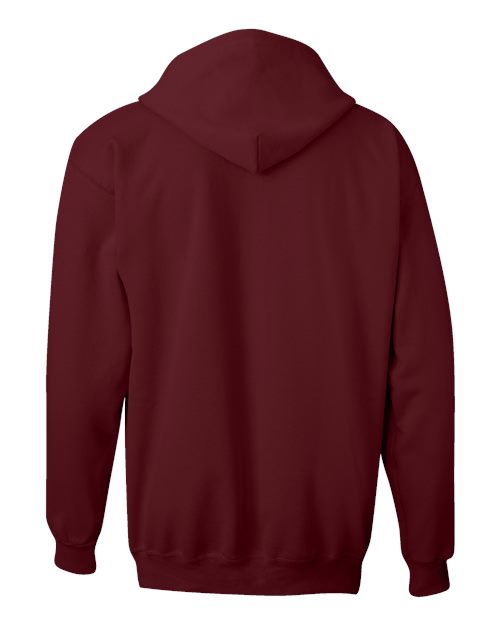 Hanes F280 Adult Ultimate Cotton 90/10 Full-Zip Hooded Sweatshirt #color_MAROON