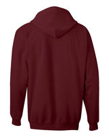 Hanes F280 Adult Ultimate Cotton 90/10 Full-Zip Hooded Sweatshirt #color_MAROON