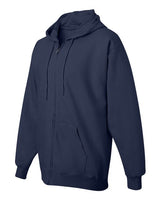 Hanes F280 Adult Ultimate Cotton 90/10 Full-Zip Hooded Sweatshirt #color_NAVY