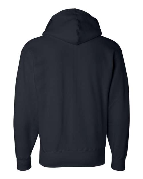 J America JA8821 Adult Premium Full-Zip Fleece Hooded Sweatshirt #color_NAVY