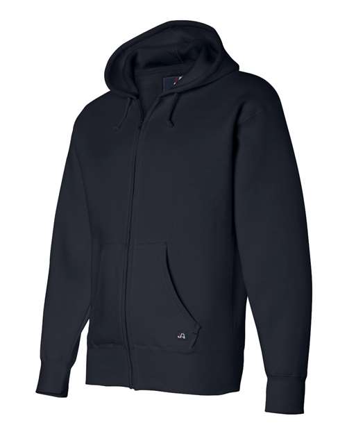 J America JA8821 Adult Premium Full-Zip Fleece Hooded Sweatshirt #color_NAVY