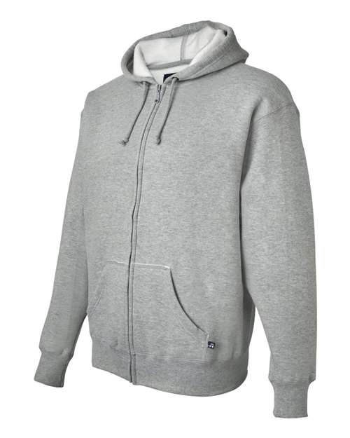 J America JA8821 Adult Premium Full-Zip Fleece Hooded Sweatshirt #color_OXFORD