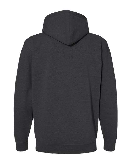 Independent Trading Co. IND4000Z Heavyweight Full-Zip Hooded Sweatshirt #color_Charcoal Heather
