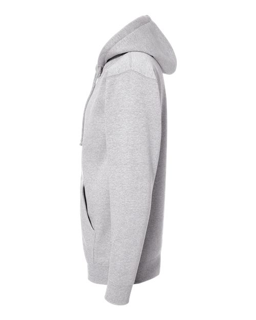 Independent Trading Co. IND4000Z Heavyweight Full-Zip Hooded Sweatshirt #color_Grey Heather