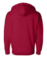 Independent Trading Co. IND4000Z Heavyweight Full-Zip Hooded Sweatshirt #color_Red