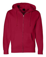 Independent Trading Co. IND4000Z Heavyweight Full-Zip Hooded Sweatshirt #color_Red