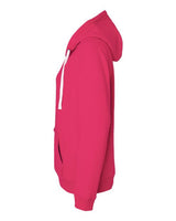 J America JA8836 Ladies' Sydney Brushed V-Neck Hooded Sweatshirt #color_WILDBERRY