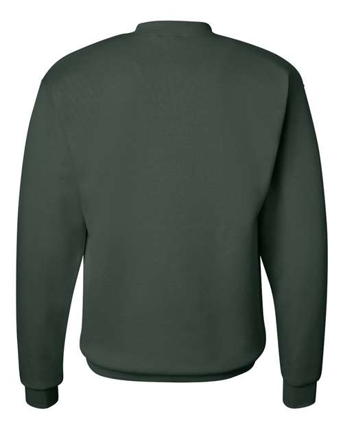 Hanes P1607 Unisex Ecosmart 50/50 Crewneck Sweatshirt #color_DEEP FOREST