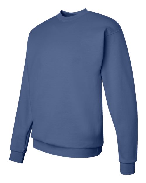 Hanes P1607 Unisex Ecosmart 50/50 Crewneck Sweatshirt #color_DENIM BLUE