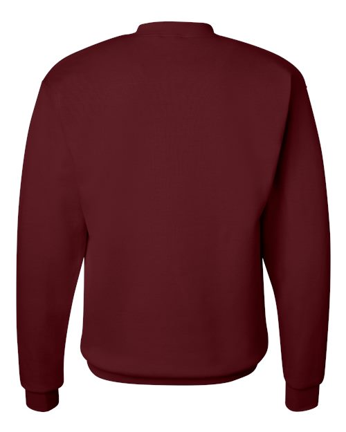 Hanes P1607 Unisex Ecosmart 50/50 Crewneck Sweatshirt #color_MAROON