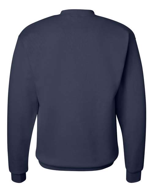 Hanes P1607 Unisex Ecosmart 50/50 Crewneck Sweatshirt #color_NAVY