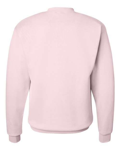 Hanes P1607 Unisex Ecosmart 50/50 Crewneck Sweatshirt #color_PALE PINK