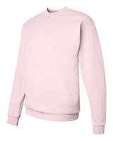 Hanes P1607 Unisex Ecosmart 50/50 Crewneck Sweatshirt #color_PALE PINK