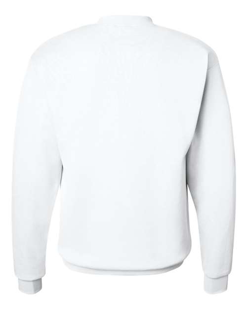 Hanes P1607 Unisex Ecosmart 50/50 Crewneck Sweatshirt #color_WHITE